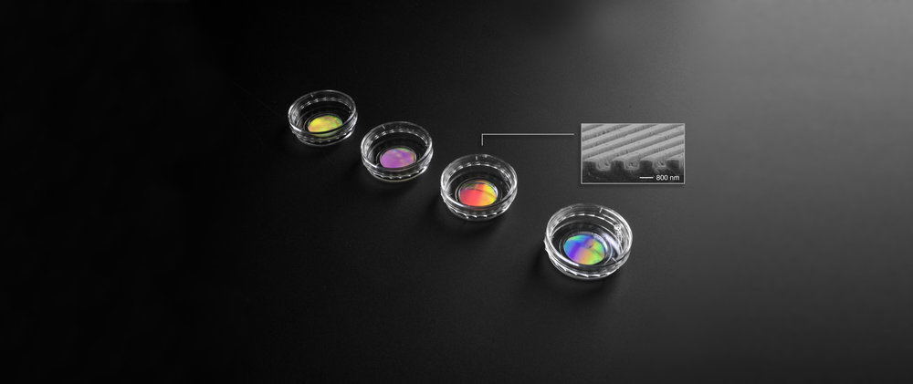   More mature cell cultures, faster.   Aligned polymeric nanopatterns imitate the architecture of native extracellular matrix. Many adherent cell types respond to nanotopography by developing more physiologic structure and function.&nbsp; 